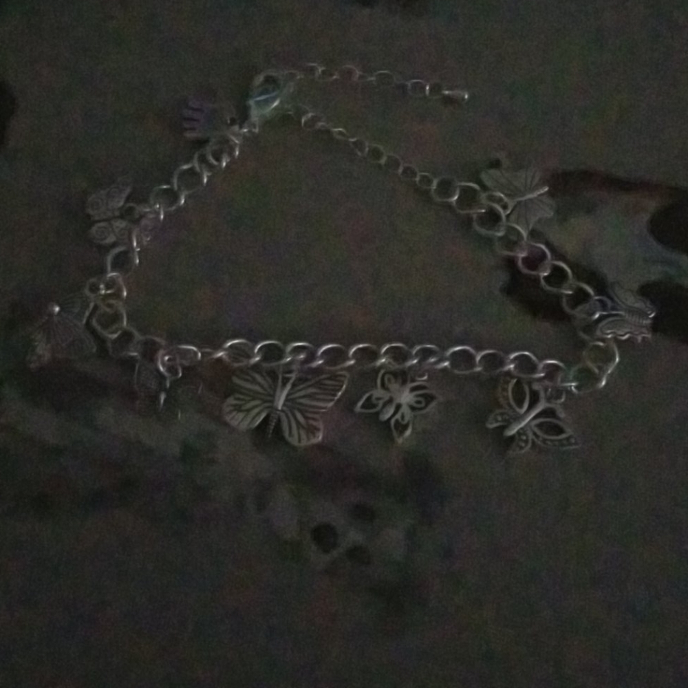 Butterfly charm bracelet